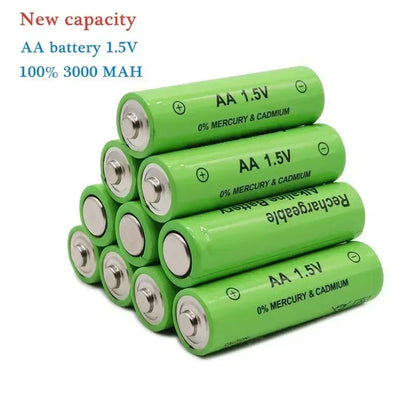 2024 New AA Battery 3000 MAh Rechargeable Battery NI-MH 1.5 V AA Battery for Clocks, Mice, Computers, Toys So on Toys