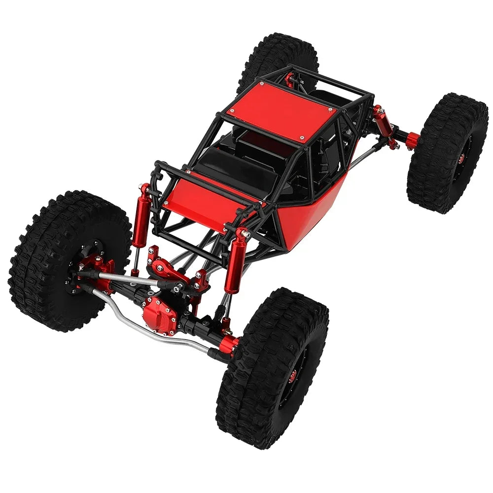Metal 1/10 RC Simulation Climbing Crawler Frame DIY With SCX10 II 90046 Straight Axles Upgrade Car Kit Parts With Plastic Cage