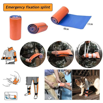 First Aid Splint Roll Universal Aluminum Splint Roll Medical Survival Polymer For Fixture Bone Emergency Kit Outdoor Travel