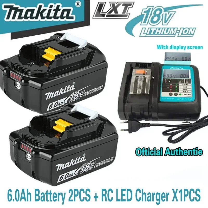 6000mAh for Makita 18V Battery Rechargeable Power Tools Battery 18V makita with LED Li-ion Replacement LXT BL1830 BL1860 BL1850
