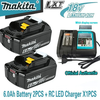 6000mAh for Makita 18V Battery Rechargeable Power Tools Battery 18V makita with LED Li-ion Replacement LXT BL1830 BL1860 BL1850