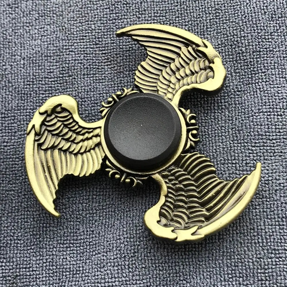 Brass Color Finger Spinner Office Desk Toys ADHD Anxiety Zinc Alloy Fidget Spinner Cool Funny Hand Spinning Adults Gift