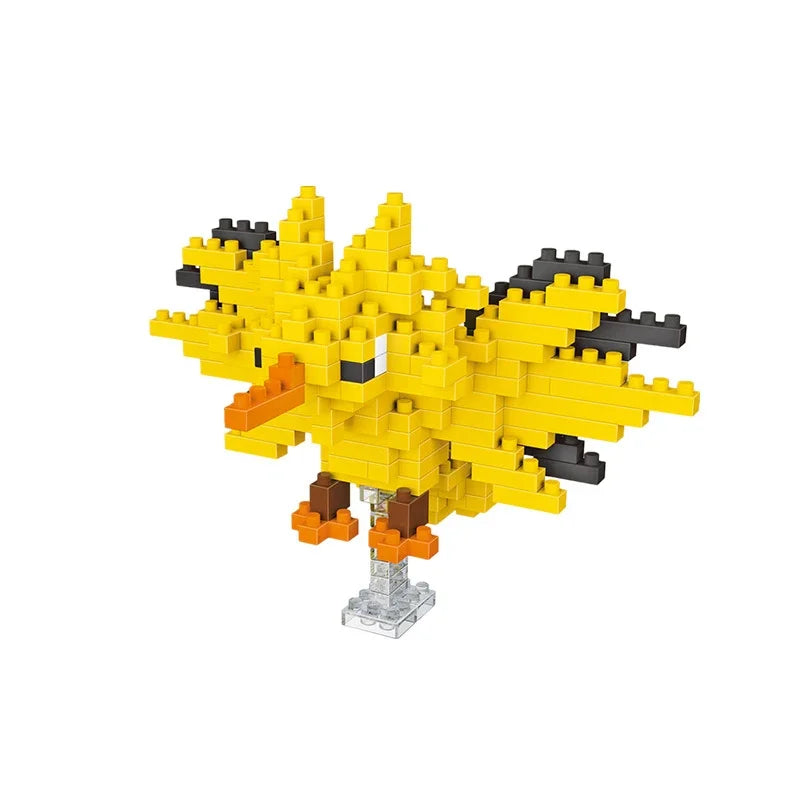 Pokemon Small Simple Building Blocks Pikachu  anime figure  Action Toys Graphics Diamond Mini Model Pocket Monster Collect Gift