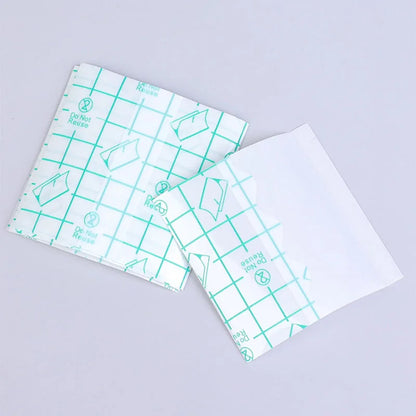 200Pcs Medical Adhesive Waterproof PU Film Transparent Tattoo Film Aftercare Wound Dressing Plaster Tube Catheter Fixation Tape