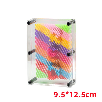 3D Clone Metal Pin Antistress Art Clone Hand Shape Model Kid Toys Pinscreen Needle Board Sculptures Painting Carving Pinart Gift