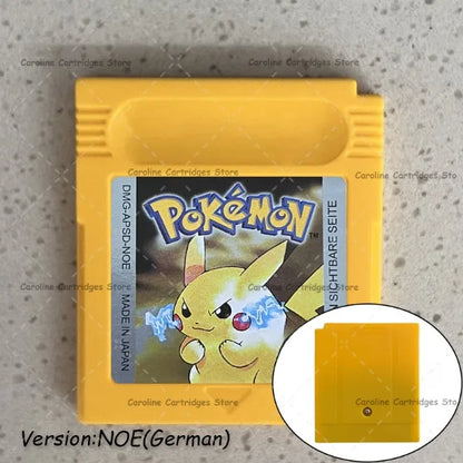 GBC Video Game Cartridge Console Card Pokemon Blue/Crystal/Green/Gold/Red/Silver/Yellow Full-size Chip with Multi-language
