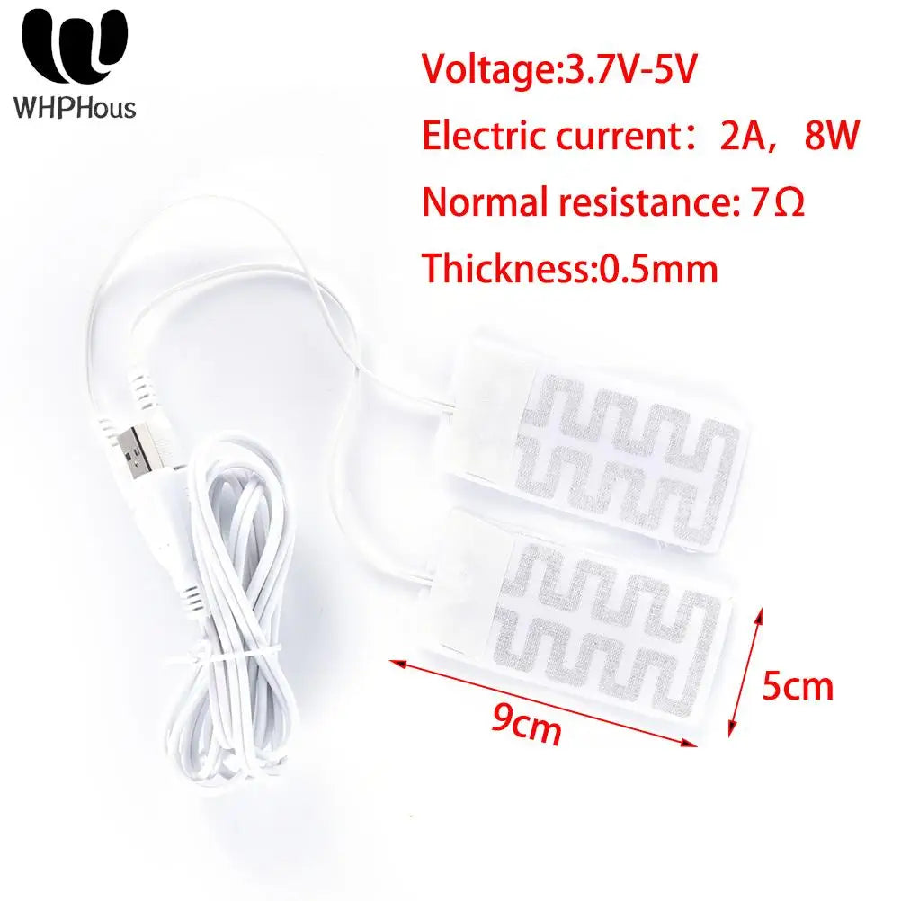 19 SIZE Carbon Fiber Heating Pad Mat Hand Feet Warmer USB Heating Film Electric Winter Infrared Fever Heat Mat Electric Warmer