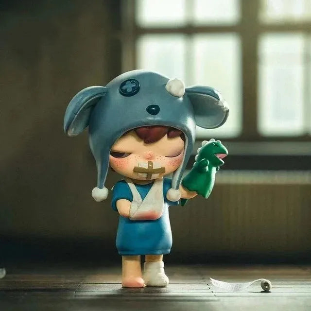 POP MART Hirono Mime Series Blind Random Box Toys Cute Action Anime Figure Kawaii POP MART Mystery Box Model Designer Doll Gift