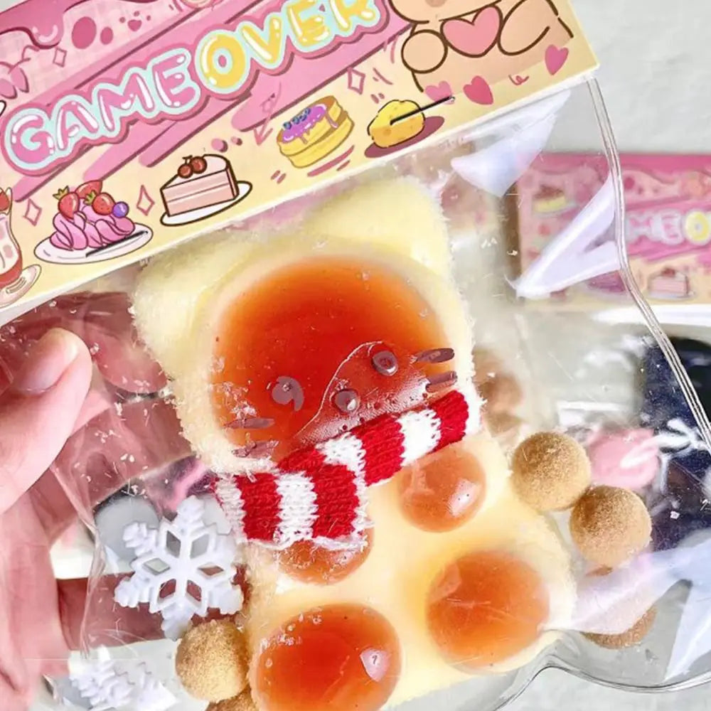 Cute Cat Cartoon Bear Squeeze Toys Sensory Toy TPR Pinch Decompression Toy Fidget Toy Lamb Cartoon Fidget Toy Kid