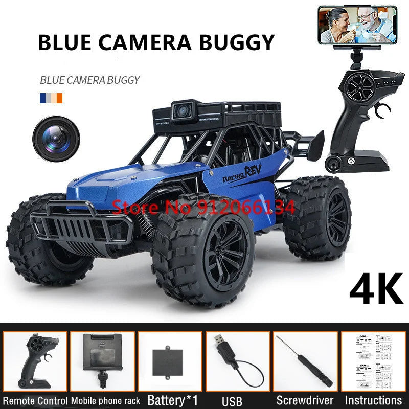 4K Camera Two-Way Voice Talkback WIFI FPV RC Car 2.4Ghz APP Gravity Control Shock Absorber High Speed Remote Control Car Truck