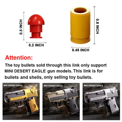 Toy Guns Accessories Shells & Bullets For Automatic Mini Desert Eagle M1911 USP Guns Pistol Boys Gift Shooting Games