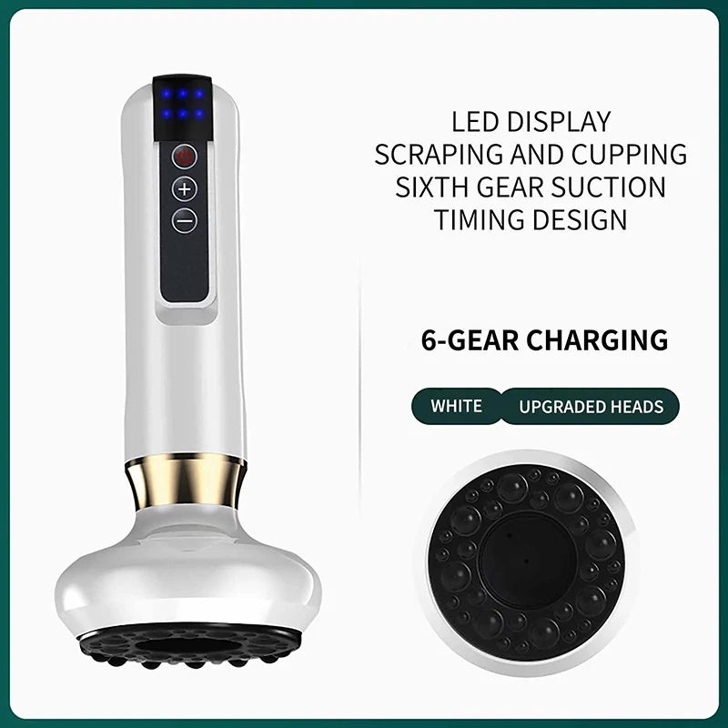 Electric Scraping Meridian Dredging Intelligent Electric Meridian Brush Portable Massager Micro Current Vibrating Apparatus
