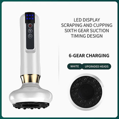 Electric Scraping Meridian Dredging Intelligent Electric Meridian Brush Portable Massager Micro Current Vibrating Apparatus