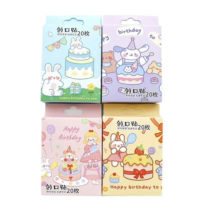 20pcs Cartoon Emergency Bandages Waterproof Bandages Medical Wound Hemostatic Patches