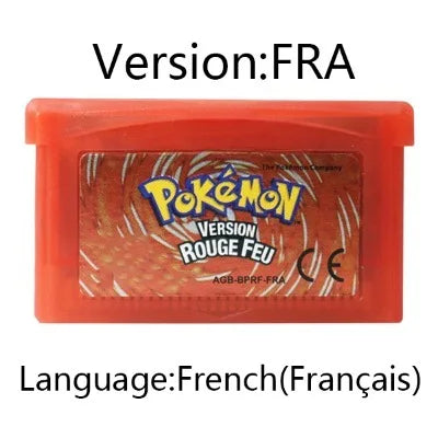 GBA Game 32 Bit Video Game Cartridge Console Card Pokemon Emerald Ruby FireRed LeafGreen Sapphire Multi-language for GBA/NDS