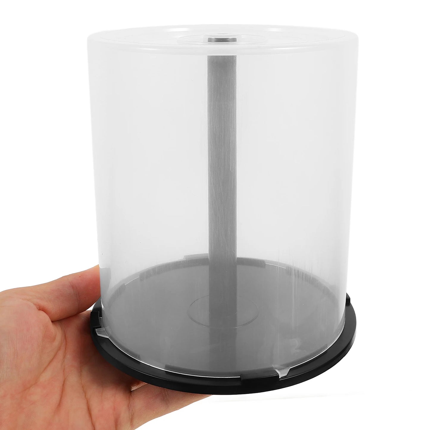 2pcs CD DVD Storage Bucket Plastic Disc Holder Empty Column Container CD Case Album Box Cases Organizer