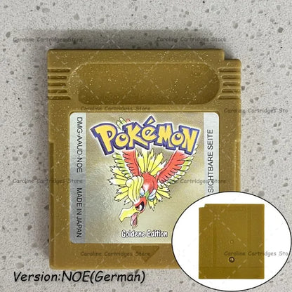 GBC Video Game Cartridge Console Card Pokemon Blue/Crystal/Green/Gold/Red/Silver/Yellow Full-size Chip with Multi-language