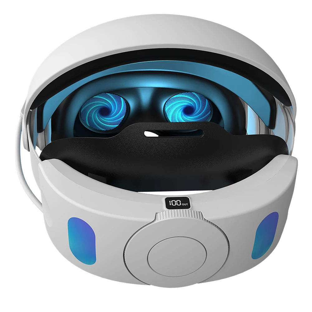 Head Strap for Meta/Oculus Quest3 with 6000mAh Battery VR Headset Elite Strap Replacement Headset Elite Strap for Meta Quest3