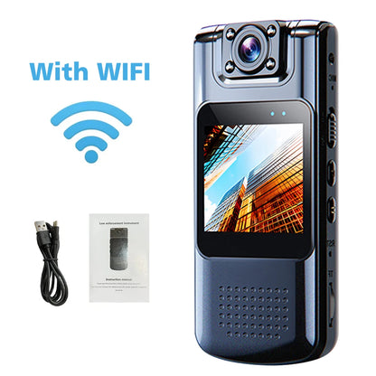 1080P/ 2K Sports Camera Handheld Camera Action Recorder WiFi IR Night Vision Camera with Magnetic Clip Back Clip