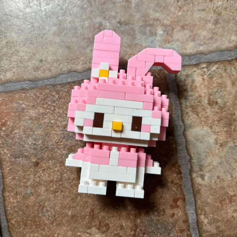 Disney Anime Princess Building Blocks Stitch Mickey Mouse mini Action toy Figures Blocks Toys Bricks Assemble Toys Kids Gifts