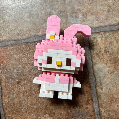 Disney Anime Princess Building Blocks Stitch Mickey Mouse mini Action toy Figures Blocks Toys Bricks Assemble Toys Kids Gifts