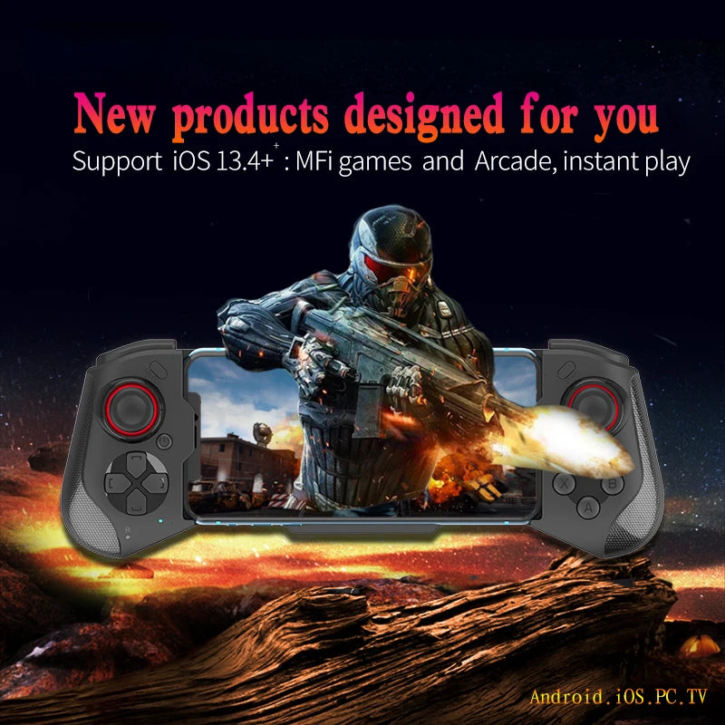 Wireless Gamepad Mocute-060 Mobile Game PUBG Controller Joystick For Phone Android IOS Wireless Bluetooth Telescopic Joystick