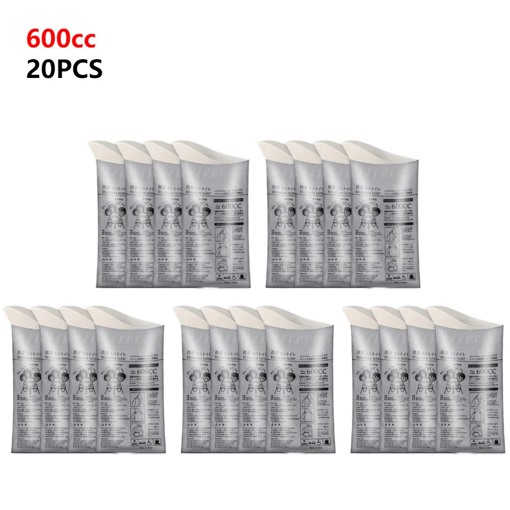 Outdoor Emergency Urinate Bags 700ml Disposable Travel Mini Mobile Toilet Portable Urine Bag Unisex Pee Bag for Female Baby Male