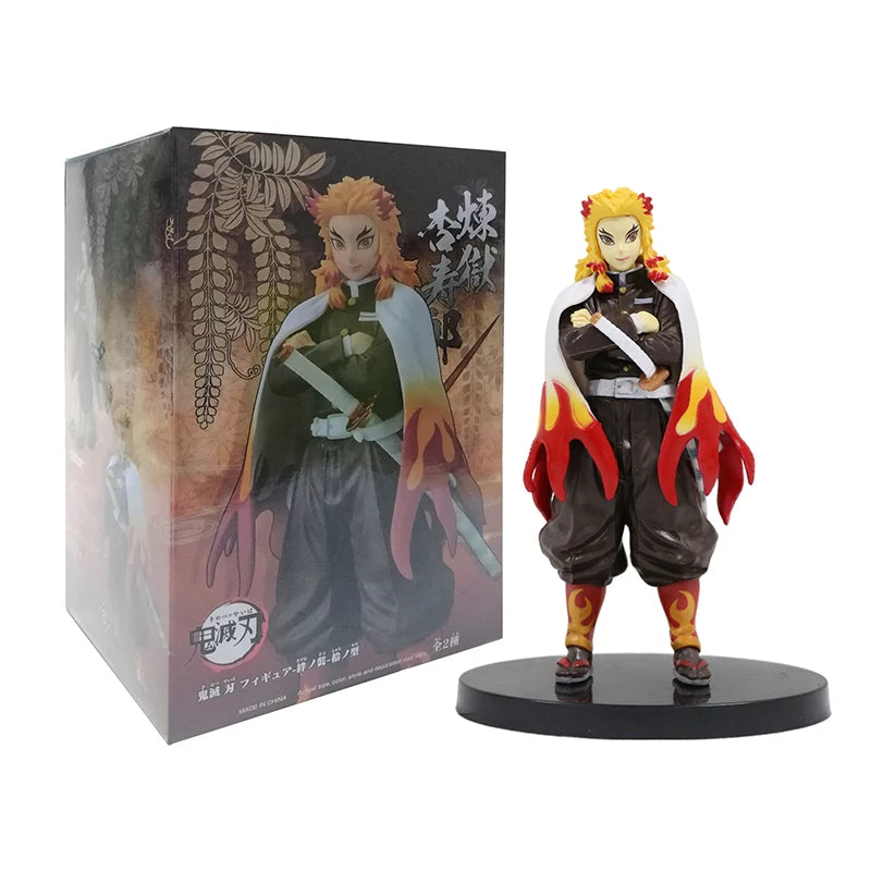 Demon Slayer Action Figure Anime Same Style Doll Toy Kamado Tanjiro Nezuko Zenitsu Collection Model PVC Material Birthday Gifts