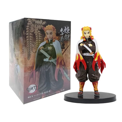 Demon Slayer Action Figure Anime Same Style Doll Toy Kamado Tanjiro Nezuko Zenitsu Collection Model PVC Material Birthday Gifts