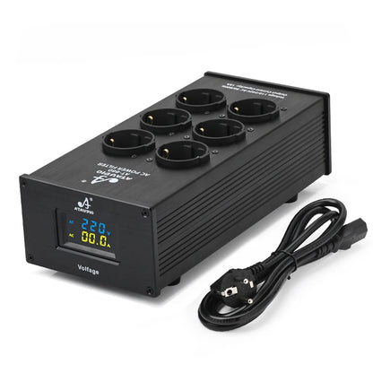 Hi-end EU Hifi Power Filter for Standard EU Socket Noise-free Audio Purifier Filter Power Conditioner with EU Outlets Strip