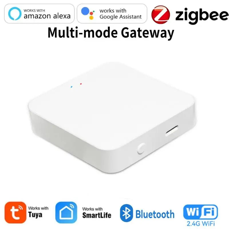 Tuya ZigBee Multi-mode Gateway Hub Smart Home WiFi Bridge Bluetooth Mesh Smart Life Remote Control Works With Alexa Google Home