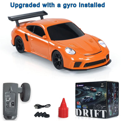 Upgrade Gyro Mini Toys 4WD 1/43 RC Speed Car RTR 2.4G Radio Control Racing Drifting Car Four-wheel Drive High Speed Model Gifts
