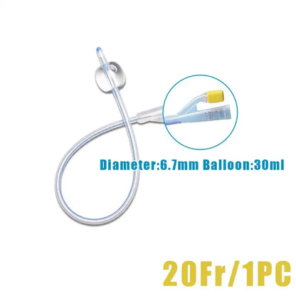 1Pc Medical Disposable Silicone Urinary Catheter 2 Way Silicone Foley Balloon Catheter for Men Women 12/14/16/18/20/22Fr