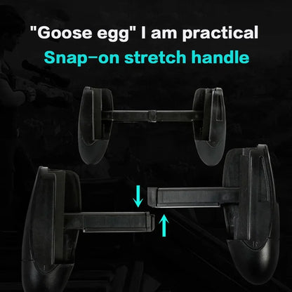 Goose Egg Shape Handle for PUBG Survival Rules Mobile Game Aim Shooting L1R1 Gamepad Joysticks for IOS Android Phone Holder Grip