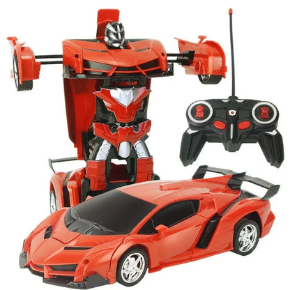2 in 1 Electric RC Car Transformation Robots Children Boys Toys Outdoor Remote Control Sports Deformation Car Robots Model Toy