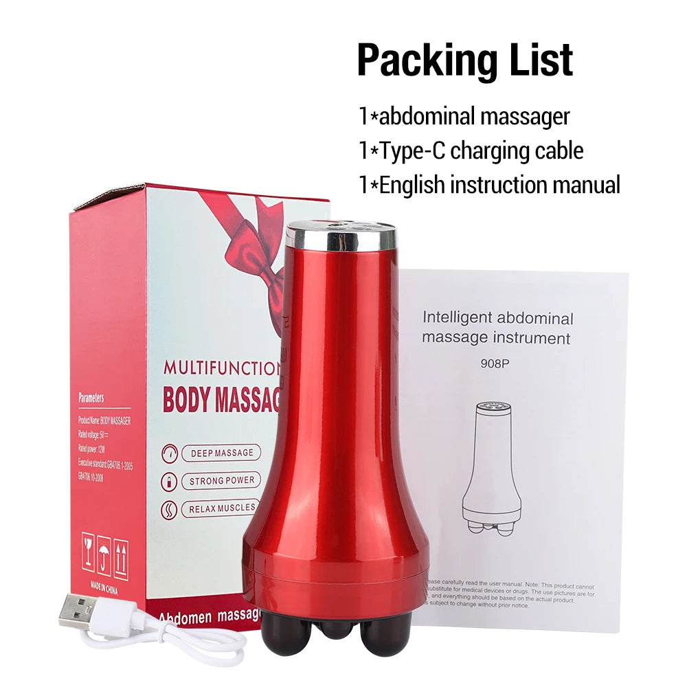 Electric Body Slimming Massager Anti Cellulite Vibration Massage Waist Thigh Abdomen Fat Burning Weight Loss Abdominal Massager