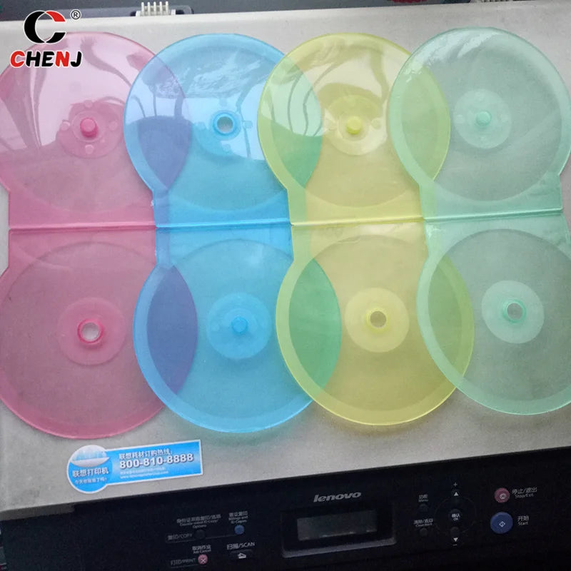 1PC Storage Box 12.5CM Transparent Plastic Round Disc Case CD Case Thickened CD DVD Disc Box
