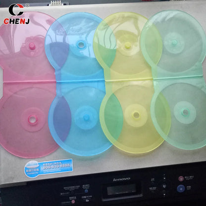 1PC Storage Box 12.5CM Transparent Plastic Round Disc Case CD Case Thickened CD DVD Disc Box