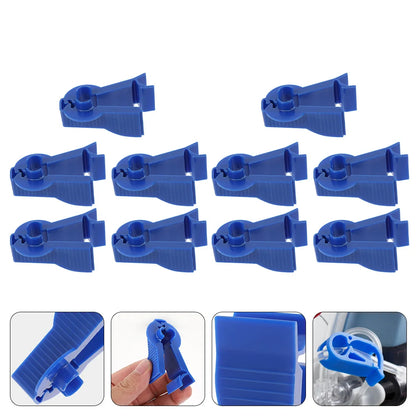 10 Pcs Dialysis Clip Tubing Clamps Peritoneal Bag Clips Accessories Supply Puncture Holder Supplies