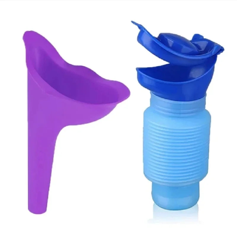 750ml Outdoor Portable Car Urinal Telescopic Squat-free Female Boys And Children Travel Camping Hiking Emergency Urinal Foldable