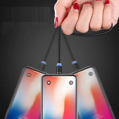 USB C Magnetic Cable Fast charge 3A Micro USB Type C 360 Magnet Fast Charger For iPhone Samsung Android Mobile Phone Cable