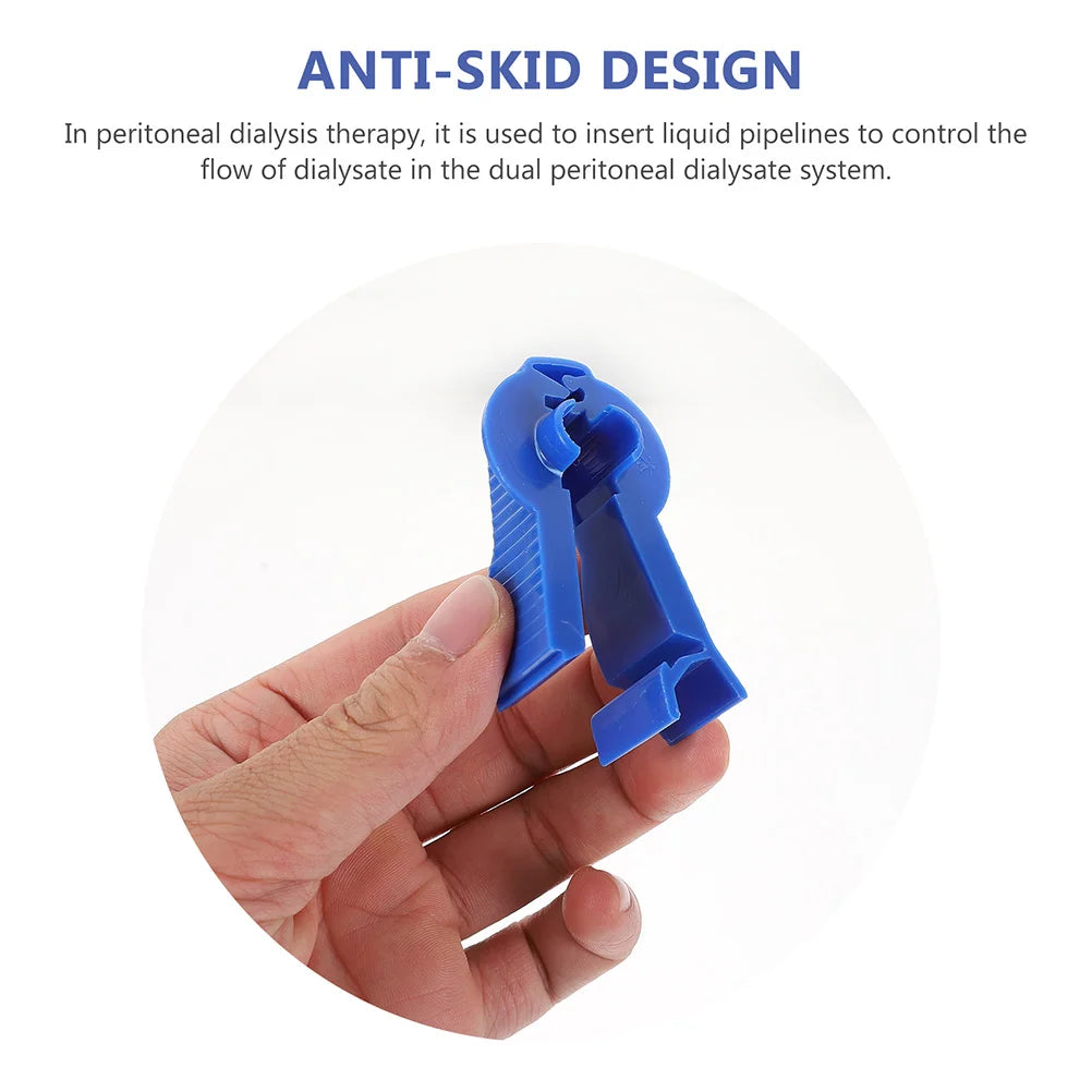 10 Pcs Dialysis Clip Peritoneal Tube Clamp Tubing Closure Bag Pipeline Fixator Supply Clips Holder