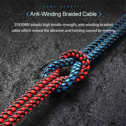 Headset Noise Canceling Stereo Headphones Over Ear Headphones With Cool LED Lighting For Cell Phone Gaming Computer Laptop