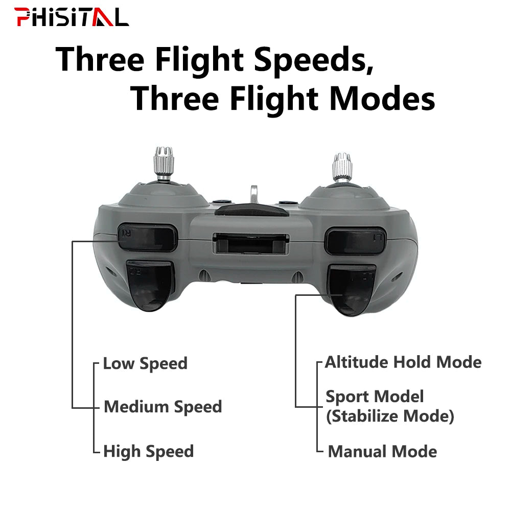 PHISITAL RTF FPV RC Racing Drone 87mm Micro Quadcopter Toys with 5.8G 600TVL 32CH Camera/4.3 Inch Monitor/FPV Goggles