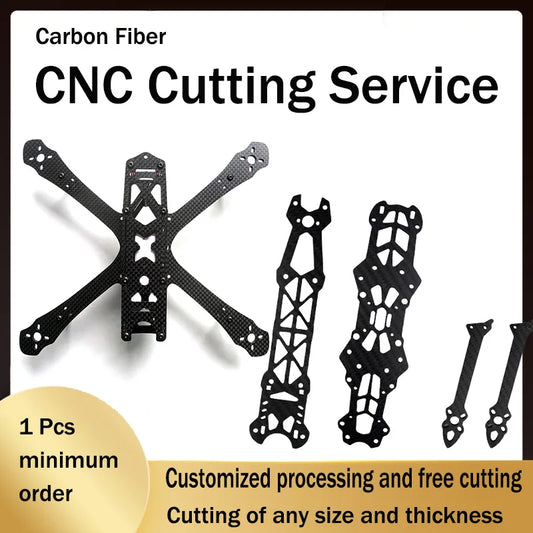 Customized Carbon Plate Drones Accessories CNC Machining Set  Drone Frame  Carbon Fiber Frame FPV