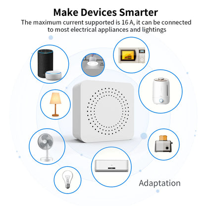 Tuya Smart Home ZigBee WiFi Smart Switch with Power Monitor 16A Mini Breaker Voice Control for Homekit Siri Alexa Google Alice