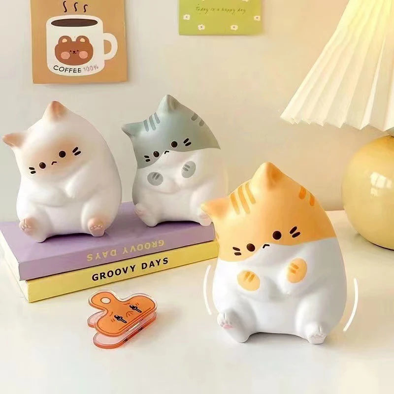 New Cat Stress Relief Squishy Toy PU Slow Rising Squeeze Antistress Ball Cartoon Table Ornaments Squishy Stress Reliever Toys