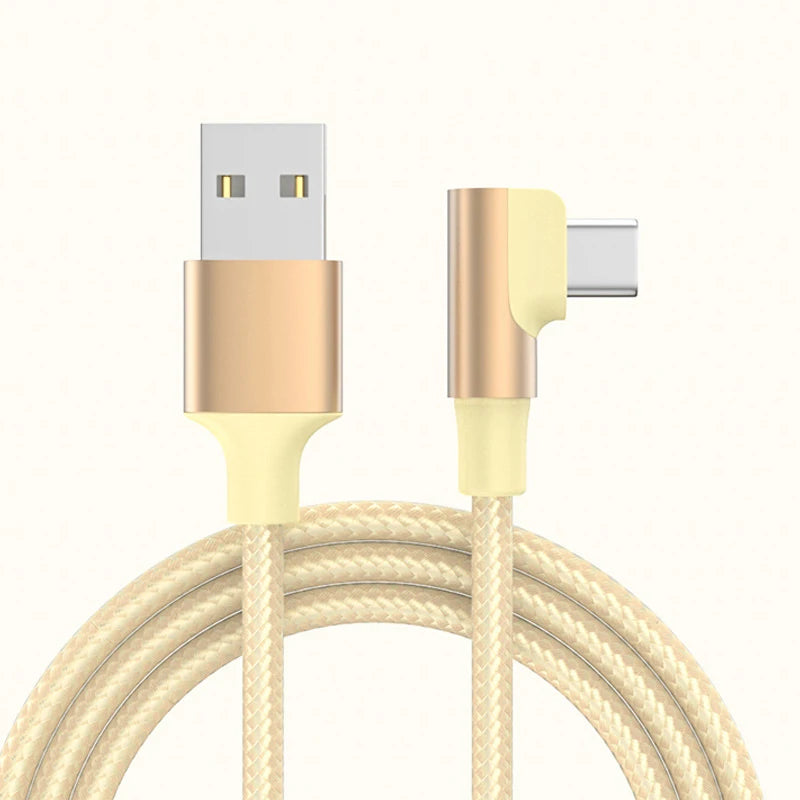Xiaomi 120w USB Type C Super Charging Cable L Shape 90 Degree Fast Charging 6A For Huawei Xiaomi Samsung