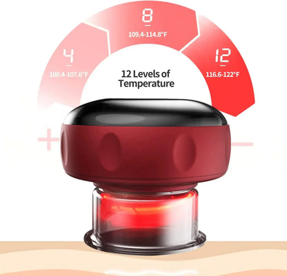 Electric Vacuum Cupping Massage Anti Cellulite Magnet Therapy Wireless Guasha Scraping Fat Burner Slimming Body Scraping Cupping