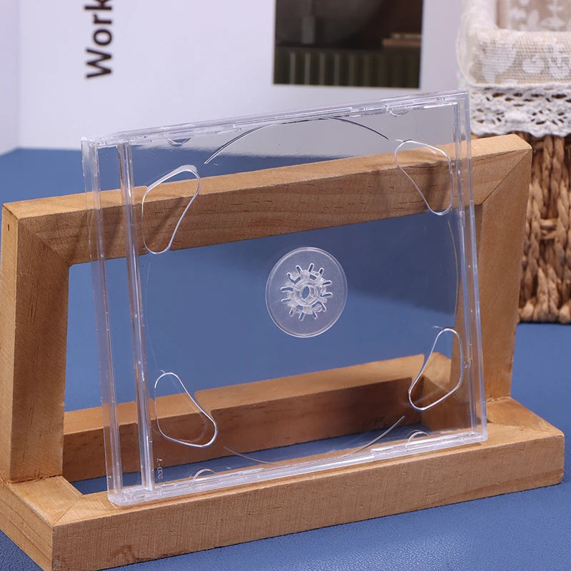 1PCS Transparent Plastic Double Disc DVD Case Portable CD Storage Package Case Durable Box Thicken CD DVD Disc Box Storage Case